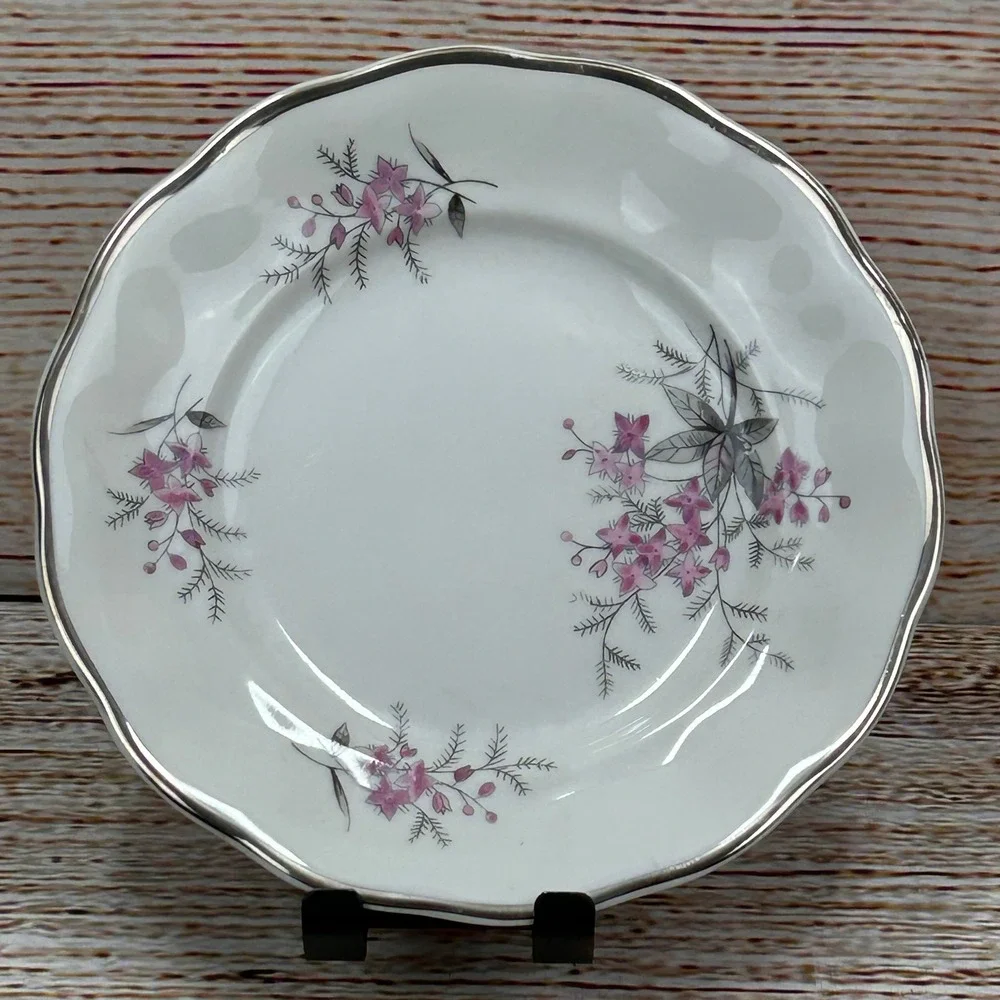 Favolina Karolina Jarolina Poland 3879 Bread Dessert Silver Scalloped‎ Floral 8